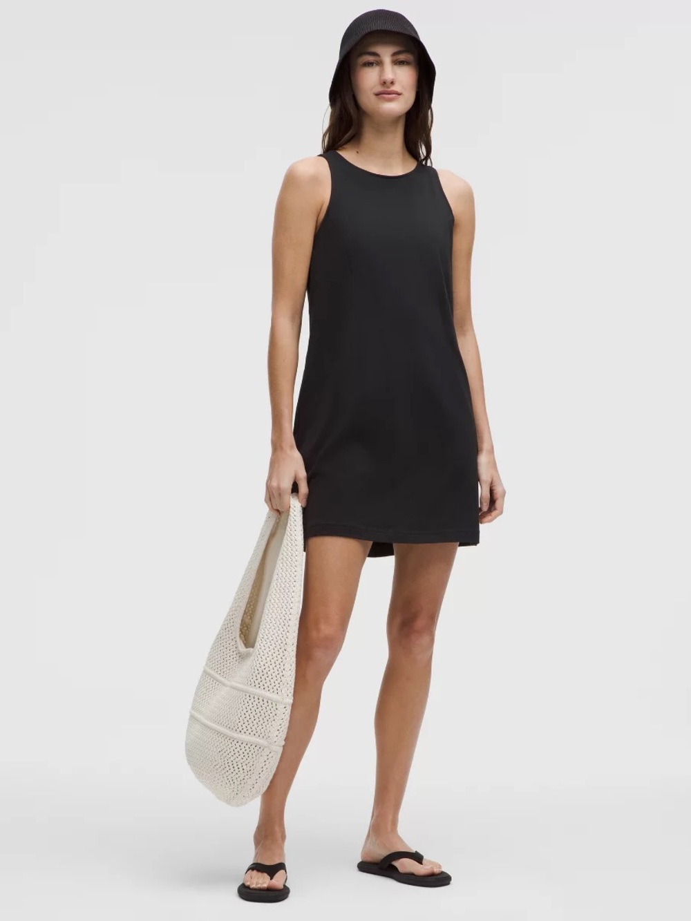 Lululemon organic Cotton Cinched-Waist Dress size medium